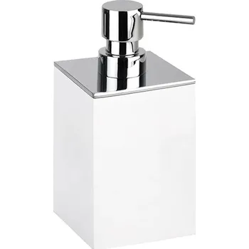 Dávkovač mýdla Ruční dávkovač mýdla stojací Bemeta 200 ml bílý, stříbrný