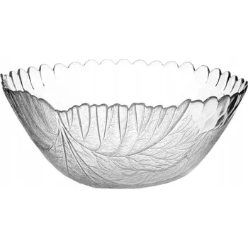 MÍSA SALÁTOVÁ MÍSA NA SALÁT OVOCE SKLENĚNÁ KULATÁ VELKÁ 23 CM DO MYČKY