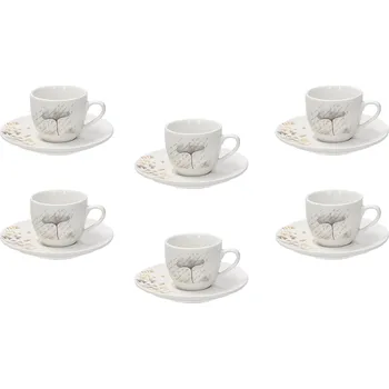 Tognana Sada šálků na kávu s podšálky 80 ml 6 ks MADISON POESIA