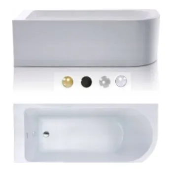 Vana Akrylátová rohová vana Braider Restia levá, boční odtok, 160 x 75 cm