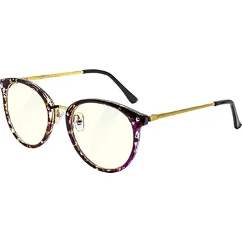 Počítačové brýle GLASSA Blue Light Blocking Glasses PCG 010, dioptrie +1,00 vínovo zlatá