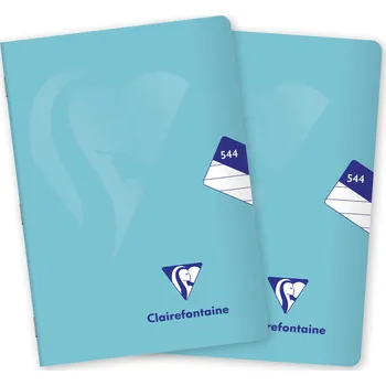 Sešit CLAIREFONTAINE Mimesys pastel PP, A5 "544" linkovaný, 40 listů, ledově modrý - sada 2 ks