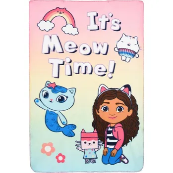 Dětská deka Sun City Flísová deka Gábinin Kouzelný domek 100 × 150 cm