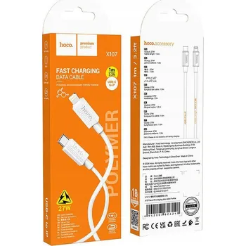 Datový kabel Kabel Hoco USB typ C - Apple Lightning 1 m bílý