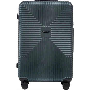 Velký kufr 28 palců WINGS EKO TSA polykarbonát recyklovaný 360 prostorný lehký