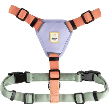 Postroj pro psa Woolly Wolf Postroj Salmon Pink Mix XXS