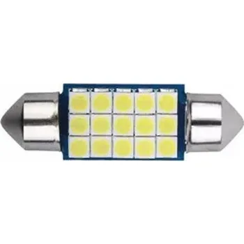 Povinná bezpečnostní výbava Rabel LED autožárovka 41 mm Canbus 18 LED 3030 SMD C5W C10W SV8,5 bílá