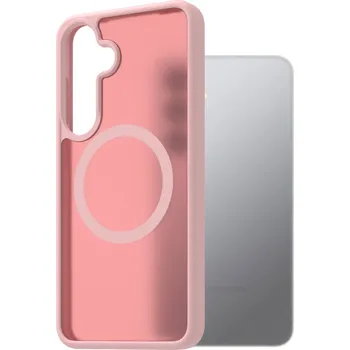 Pouzdro na mobilní telefon AlzaGuard Matte Case Compatible with Magsafe pro Samsung Galaxy S25+ růžový