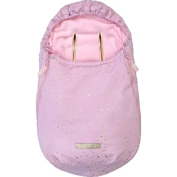 Pinkie fusak shine gold pink 0-12 měsíců