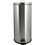 MSV pedálový odpadkový koš kartáčovaná nerez ocel, 30 l