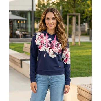 Dámská mikina Dámská mikina KIXMI SABRINA TMAVĚ MODRÁ M