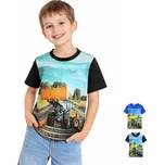 Chlapecká trička s nakladačem MC9862 Velikost: 98, Barva: Šedá