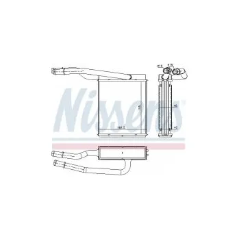 Motor automobilu Výměník tepla NISSENS 71746
