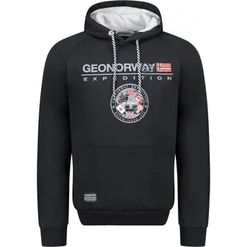 Pánská mikina GEOGRAPHICAL NORWAY mikina pánská GVICK MEN černá 3XL