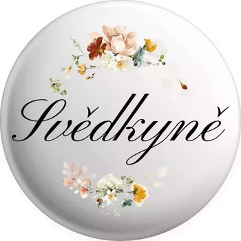 Placka Svědkyně - květinový věneček