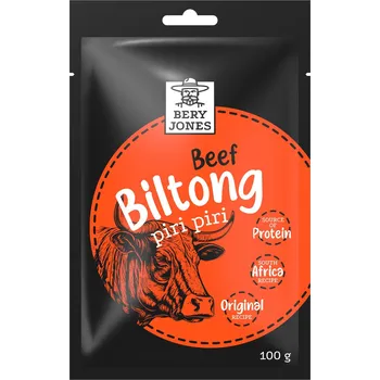 Sušené maso Bery Jones Biltong hovězí piri piri 100g