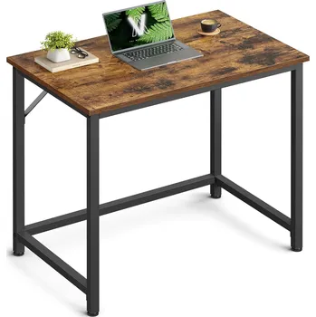 Psací stůl Psací stůl Vasagle Kolmo 80 cm černý/tmavě hnědý