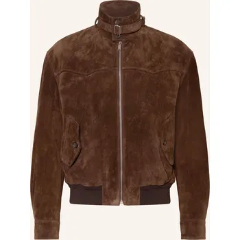 Mcqueen Pánská Kožená Bunda, tmavě hnědá, 50