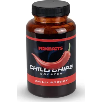 Nástraha Mikbaits Booster Chilli Chilli Scopex 250 ml