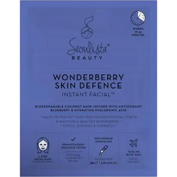 Pleťová maska Seoulista Wonderberry Skin Defence Instantní Pleťová Maska v Plátýnku 30ml