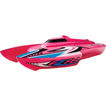 RC model auta Carson RC katamarán Race Shark FD 2,4 GHz RTR růžový