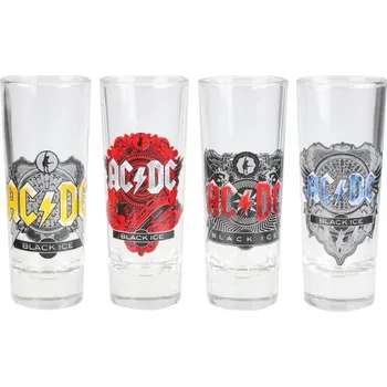 Sklenice Kkl Logo - Štamprle 50 Ml 4 Ks AC DC