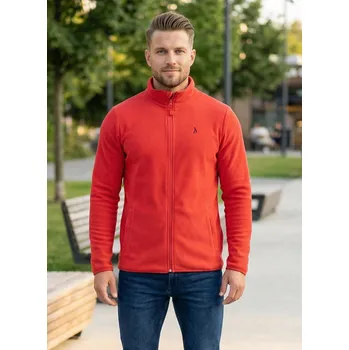 Pánská mikina Pánská fleecová mikina ALTISPORT DANER MSWP237 ČERVENÁ S