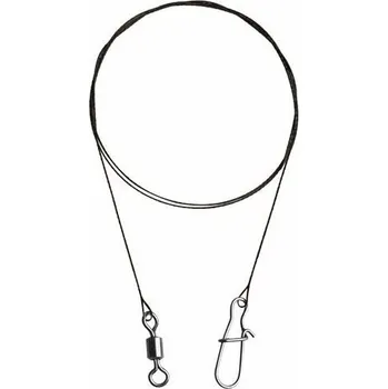 Delphin Wolframové lanko BOMB! s obratlíkem a karabinkou 4 × 5 kg 20 m 2 ks