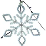 DECOLED LED světelná vločka IX, závěsná 3D tisk, pr. 65 cm, ledově bílá