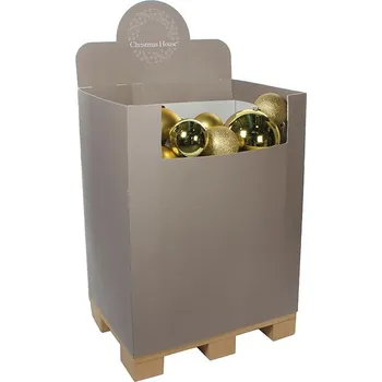 Vánoční dekorace LAALU Vánoční ozdoby - sada BASIC GOLD 15 až 25 cm, na stromky 300 - 600 cm