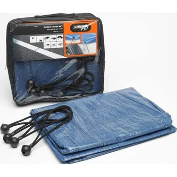 Přívěs k motorovému vozidlu ACI Modrá krycí plachta, rozměr 2x3 m + fixační set