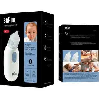 Odsávačka hlenu Odsávačka nosu Braun BNA100 pro děti, na baterie, 2 silikonové nástavce