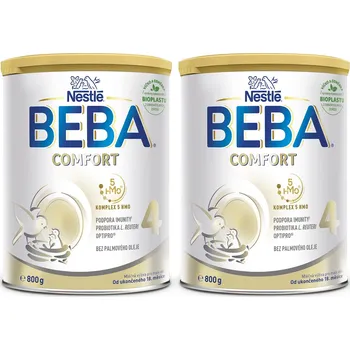 Kojenecká výživa BEBA COMFORT 4, 5 HMO, mléko pro malé děti, 2× 800 g