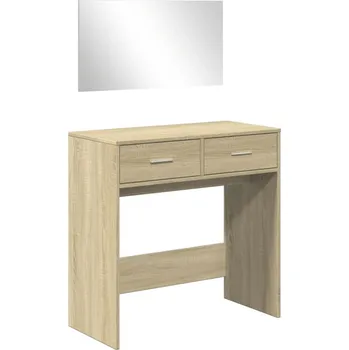 Toaletní stolek Shumee Toaletní stolek se zrcadlem dub sonoma 80 × 39 × 80 cm