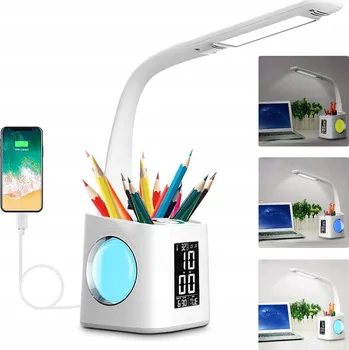 Lampička LED lampička na čtení se 3 režimy, nastavitelnou hlavicí a ramenem 90-180°