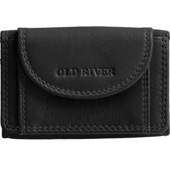 Peněženka Old river Malá kožená peněženka, černá