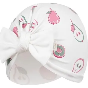 Kojenecká čepice Broel dívčí čepice Baxi hrušky bílá 46 cm