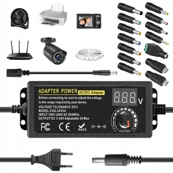 IP kamera ADAPTÉR NAPÁJECÍ ZDROJ 3-24V SE 14 KONCOVKAMI PRO ROUTER MODEM KAMERU DVD