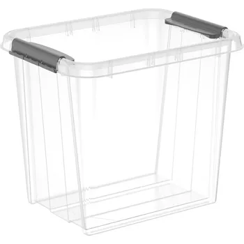 Úložný box Siguro Pro Box 53 l, 39,5 x 44 x 51 cm, transparentní