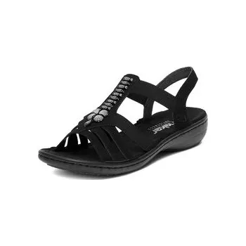 Dámské sandále Sandály Rieker CEO-60806-00 Černá 36