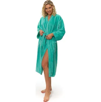 Dámské oblečení Interkontakt Dámský župan kimono Pool Blue XXL