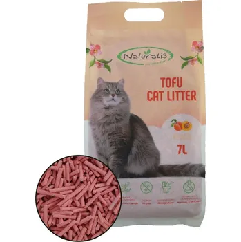 Podestýlka pro kočku Naturalis TOFU Cat litter s vůní Broskve 7 l
