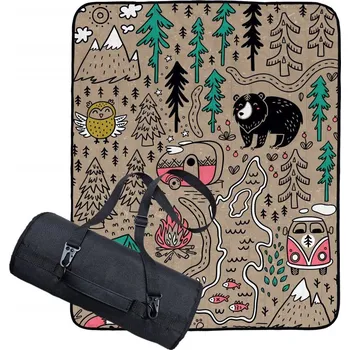 Pikniková deka Butter Kings Pikniková deka s popruhem Camping