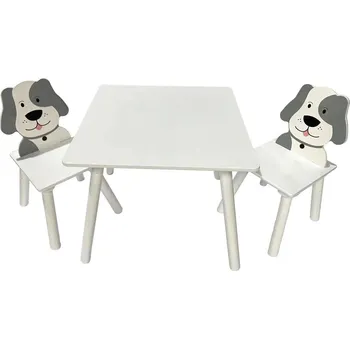 Dětský zahradní nábytek bHome Dětský stůl s židlemi Pejsek