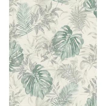 Tapeta RASCH | Vliesová tapeta na zeď My Moments 320602 | 0,53 x 10,05 m | bílá, zelená + Bílá, zelená vliesová tapeta na stěnu 320602 v rozměru 0,53 x 10,05 m