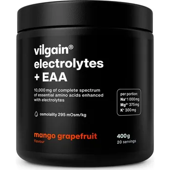 Aminokyselina Vilgain Elektrolyty + EAA Mango & grep 400 g