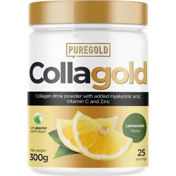 Protein PureGold CollaGold + kys. hyaluronová 300 g, citron