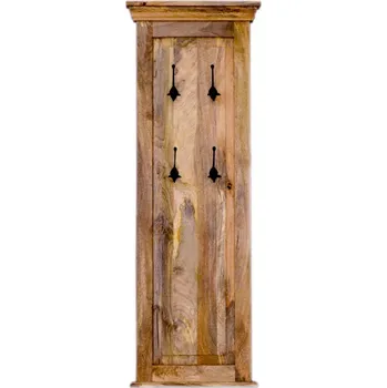 Věšák LAKŠMI Věšák Guru se 4 háčky 50 × 140 × 2,5 cm z masivu mango