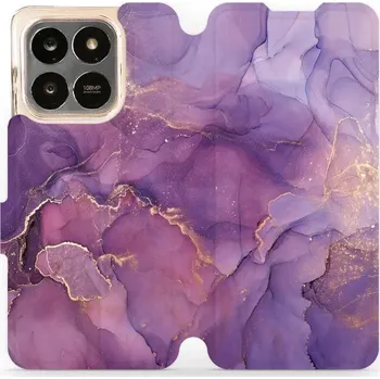 Mobiwear Flip pouzdro pro Honor X7d / Honor 400 Smart 5G - fialový mramor