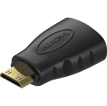 Datové redukce AlzaPower Mini HDMI-C (M) to HDMI (F) 10.2Gbps FullHD černý